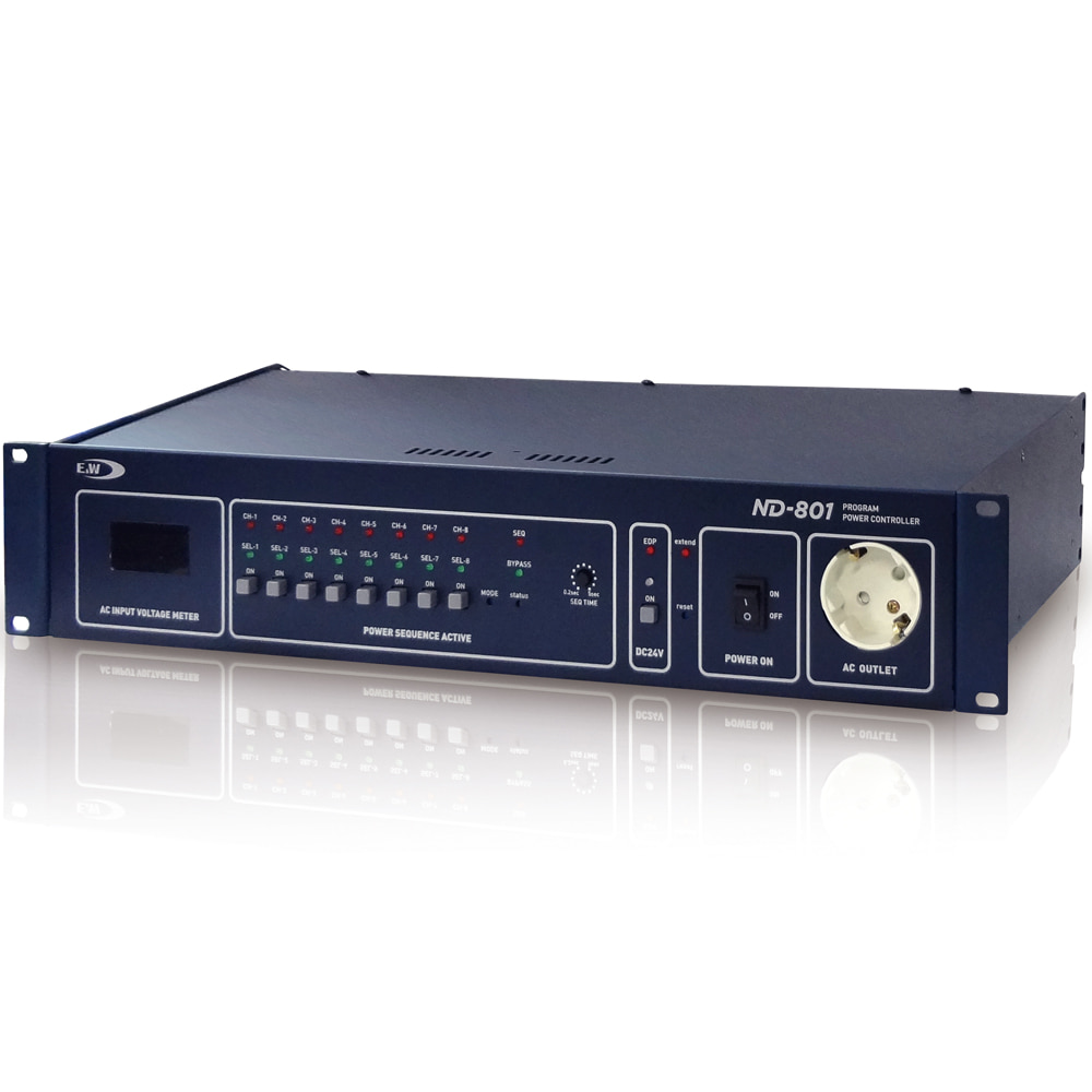 E&amp;W ND-801 8채널 순차전원 공급기