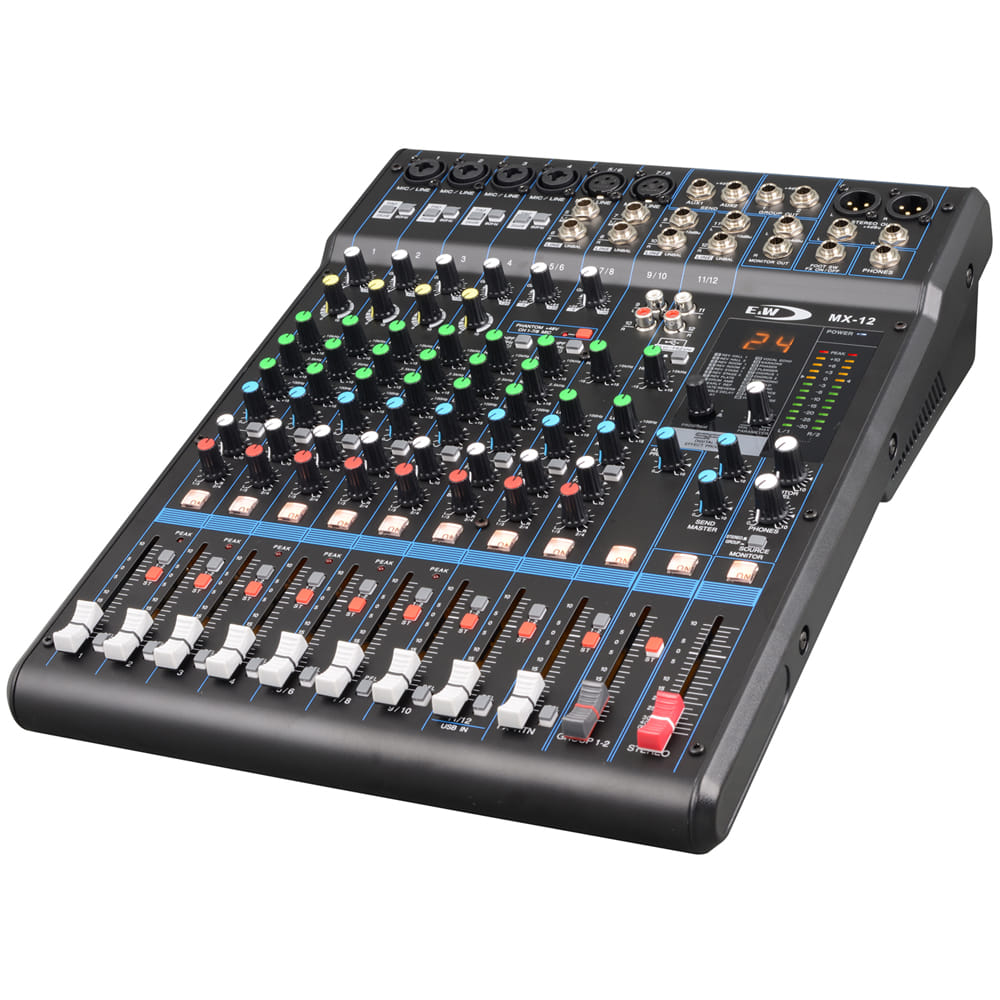 E&amp;W MX-12 12채널 오디오믹서